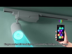 360 समायोज्य चलती एलईडी ट्रैक लाइट्स इंडोर दुकानों के लिए आधुनिक एशियाई शैली एल्यूमीनियम शरीर भोजन बार