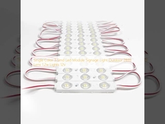 एकल रंग 3 एसएमडी एलईडी मॉड्यूल साइनेज लाइट आउटडोर 2835 लेंस 1.2w लाइट्स 12v