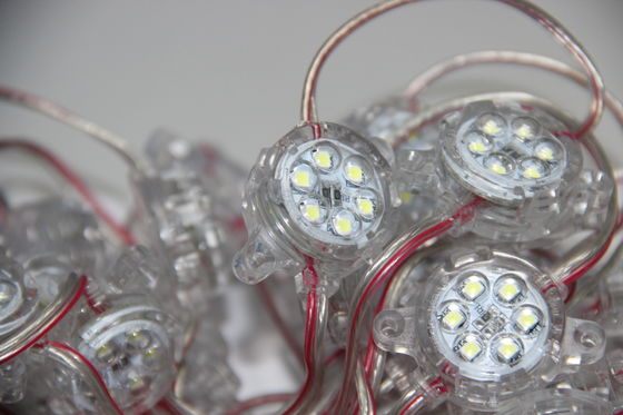 White 30mm LED Pixel Light DC24V IP67 CE Passed 30000H Lifespan