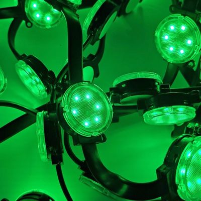 DMX512 Controller Colorful 40mm Pixel LED Point Light for Theme Decorative Building