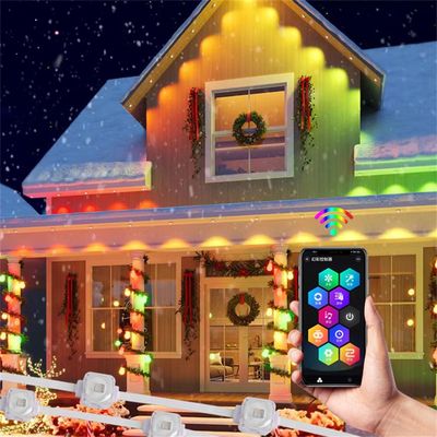 Permanent Christmas Lighting IP67 Smart Wifi Controller House Exterior Led Lights Pixel Outdoor Holiday Eave Lights