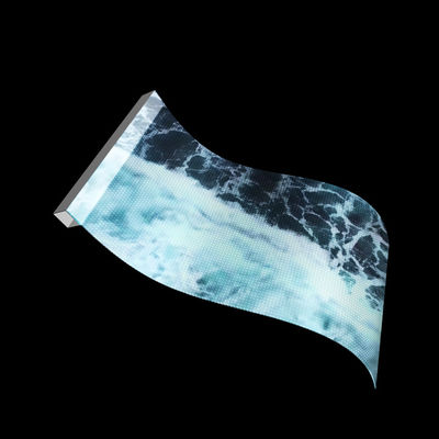 P8 DC5V Adhesive Wall Indoor Flexible LED Transparent Film Screen for Glass Display Media Facade Advertisement