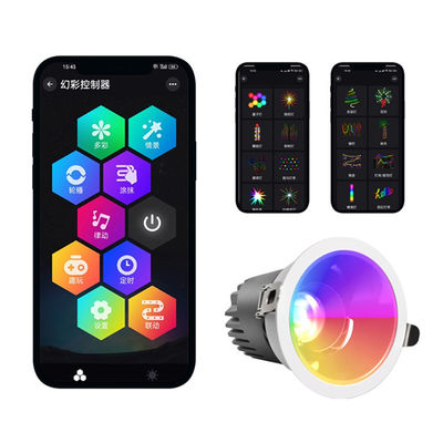 Aluminum Design Style Modern Christmas Spotlight with Multi Mode WiFi Ceiling Embedded Rotating