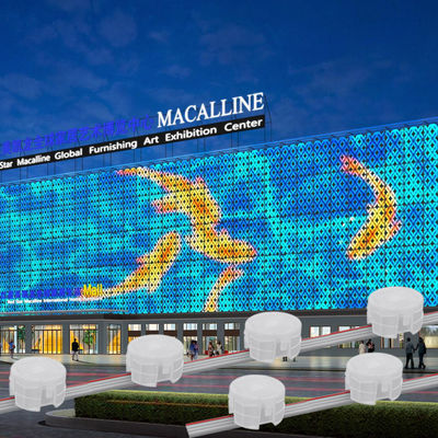 Aluminum Profile LED Point Lights 20mm 30mm 40mm 50mm for Permanent Christmas Decoration at DC24V