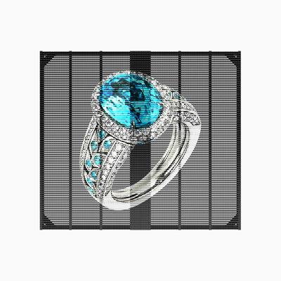 Hot Selling Led Transparent Grille Panels IP67 RGB P3.91 Window Outdoor Indoor Glass Film Led Strip Mesh Display Screen