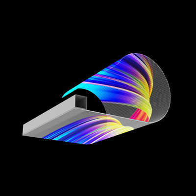 Indoor LED Transparent Film Screen Flexible Transparency P4 PET Full Color Screen for Shopping Mall Glass Showcase LED Transparent Film Screen Hanging