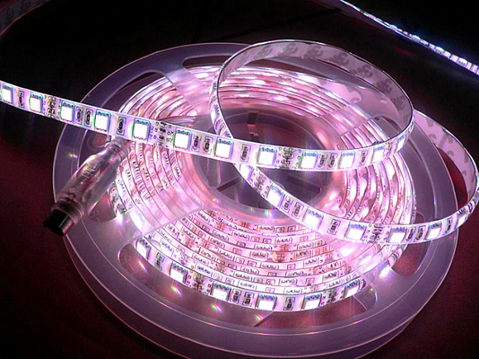 High-Luminance 60-LED Intelligent RGB Strip Light 12V Outside Water-Proof COB Addressable RGB LED Strip