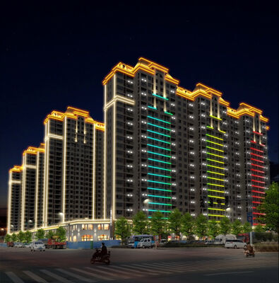 Permanent IP67 Led Outline Light 50mm DC24V RGB Outdoor Waterproof DMX512 Control Commercial LED Point Light