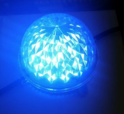 IP67 Waterproof 104mm DC24V 5W RGB LED Point Light Flexible PC Material Lighting