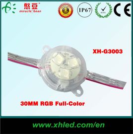 थीम पार्क सजावट के लिए 30 मिमी आरजीबी पूर्ण रंग एलईडी पिक्सेल लाइट DC12V