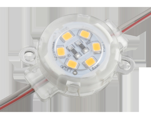 आउटडोर सिंगल कलर 30mm LED प्वाइंट लाइट IP67 वाटरप्रूफ 0.6W 12V 30mm पीसी बॉडी:
