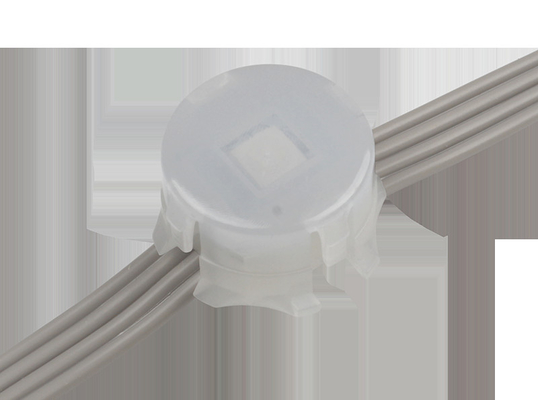 SMD5050 आउटडोर आरजीबी एलईडी प्वाइंट लाइट 120 डिग्री बीम कोण 0.3W DC12V पीसी बॉडी