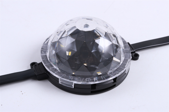 DMX512 आउटडोर वाटरप्रूफ RGB पिक्सेल LED पॉइंट लाइट 80mm DC24V