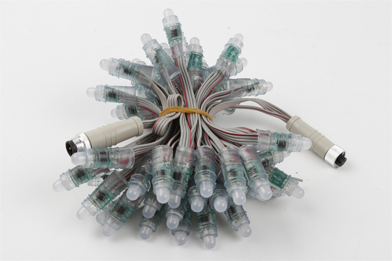 12 मिमी आउटडोर वॉटरप्रूफ एलईडी पिक्सेल लाइट पूर्ण रंग 0.3W DC5V IP67