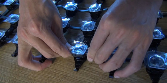 Outdoor Advertising IP67 LED Video Mesh P125 DC12V RGB Flexible LED Net Screen