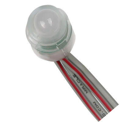 एकल रंग एलईडी पिक्सेल रोशनी 0.2W DC12V IP67 9 मिमी आउटडोर जलरोधक विज्ञापन पिक्सेल प्रकाश