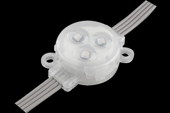 IP67 आरजीबी आरजीबीडब्ल्यू पिक्सेल एलईडी पॉइंट लाइट IP67 12V आरजीबी पीसी शैल गोंद सामग्री