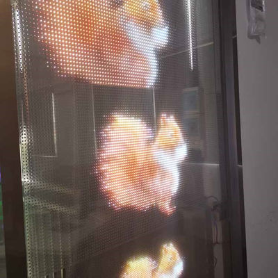 आसान स्थापना एलईडी पारदर्शी फिल्म स्क्रीन P10 DC5V WE2121RGB 16 बिट