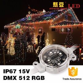 SMD5050 IP67 आरजीबी एलईडी पिक्सेल क्रिसमस एलईडी पट्टी लाइट 0.9Watt DC15V