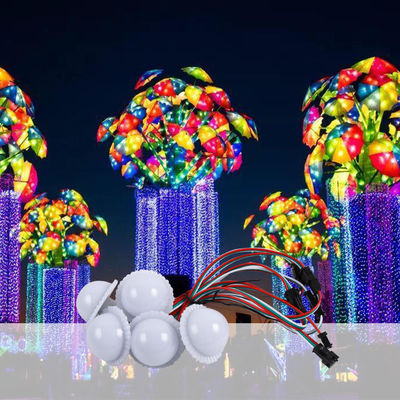 Plastic Amusement Ride LED Cabochon Lights with 12V Voltage and Colorful Design