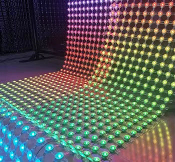 Outdoor Flexible LED Mesh Screen P143 High Definition Full Color Display