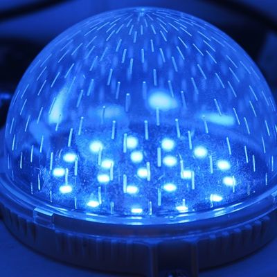 12* SMD3535 लाल हरा नीला dmx512 80 मिमी बिंदु प्रकाश स्रोत बाहरी सजावटी पिक्सेल प्रकाश