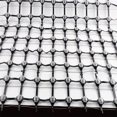P50 Pixels Mesh Led Screen Display IP67 SMD3535 DC12V 80W RGB LED Net Screen