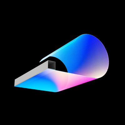 240*960MM उच्च पारदर्शिता एलईडी क्रिस्टल फिल्म लचीली विज्ञापन के लिए इनडोर डिजिटल साइनेज डिस्प्ले