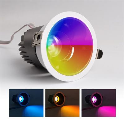 20W LED Recessed Spotlight Adjustable Luminous Value LED Colorful Spot Lights for Mall Decoration