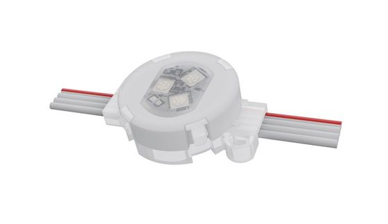 स्थायी क्रिसमस लाइट एलईडी SMD3535 DMX 512 12V RGB डिजिटल 30mm एड्रेसेबल एलईडी पिक्सेल पॉइंट लाइट 120° बीम एंगल