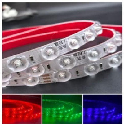 वाटरप्रूफ एलईडी लेंस सीरीज Dc24v Smd2835 42LEDs Ip67 स्मार्ट स्ट्रिप लाइट फ्लेक्सिबल
