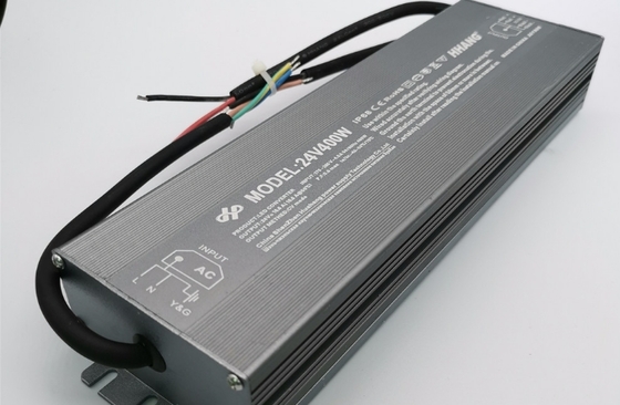 वाटरप्रूफ एलईडी ड्राइवर 400W 12V 24V कांस्टेंट वोल्टेज IP67 एलईडी ट्रांसफॉर्मर