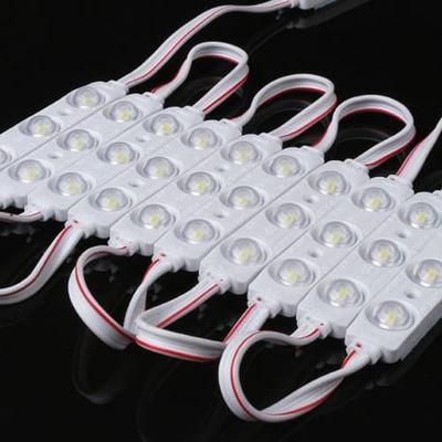 SMD 2835 DC12V 3 लाइट्स इंजेक्शन एलईडी मॉड्यूल 1.5Watt IP65 वाटरप्रूफ डेकोरेटिव बैक लाइट फॉर लेटर साइन विज्ञापन लाइट बॉक्स