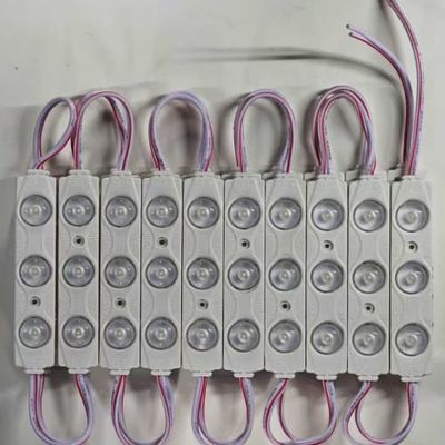 सुपर ब्राइट 3LED इंजेक्शन एलईडी मॉड्यूल 12V वाटरप्रूफ IP65 1.5w एलईडी मॉड्यूल साइनबोर्ड विज्ञापन के लिए प्रकाश