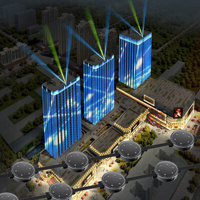 IP67 आउटडोर वाटरप्रूफ आरजीबी 50 मिमी सजावट भवन डीसी 24 वी एलईडी पिक्सेल प्वाइंट लाइट