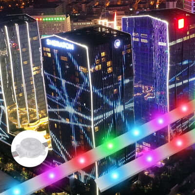 प्रत्यक्ष विपणन 30 मिमी वाटरप्रूफ IP67 एड्रेसेबल RGB एल्यूमिनियम प्रोफाइल स्थायी आउटडोर क्रिसमस लाइट्स