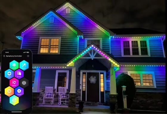 आरजीबी पॉइंट एलईडी पिक्सेल लाइट ट्रैक लाइटिंग आउटडोर छत रोशनी सजावट