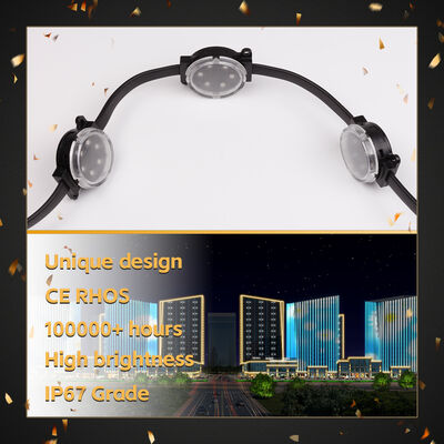 30MM IP67 DMX512 LED Point Light Smart Eave Light for Outdoor Decoration