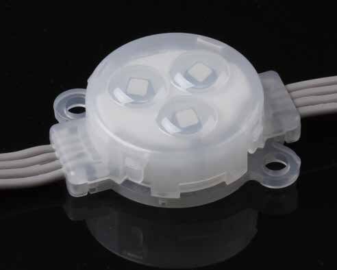 फैक्टरी मूल्य आउटडोर आरजीबी एलईडी पॉइंट लाइट पूर्ण रंग 30 मिमी डीसी 12 वी आईपी 67 जलरोधक एलईडी पिक्सेल लाइट्स