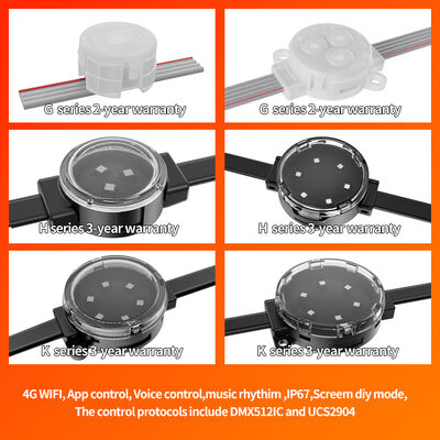 50mm 24V 1.5W IP67 Waterproof LED Point Light with 120° Beam Angle and UV Resistant PC Material