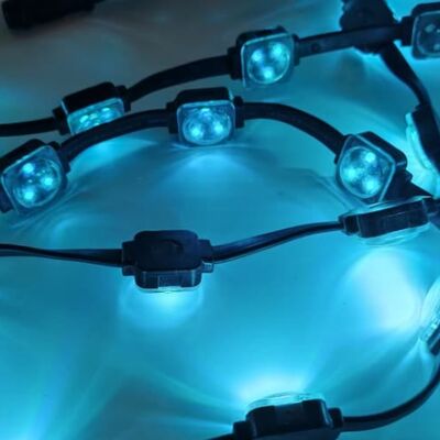 30mm 12V IP67 Waterproof LED Point Light with 120 Degree Beam Angle and RGBW Color Made of PC Material