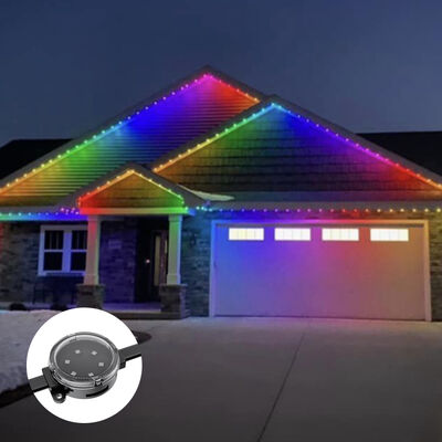 40mm DMX512 एड्रेस करने योग्य IP67 वाटरप्रूफ एलईडी प्वाइंट पिक्सेल लाइट वास्तुशिल्प प्रकाश व्यवस्था के लिए