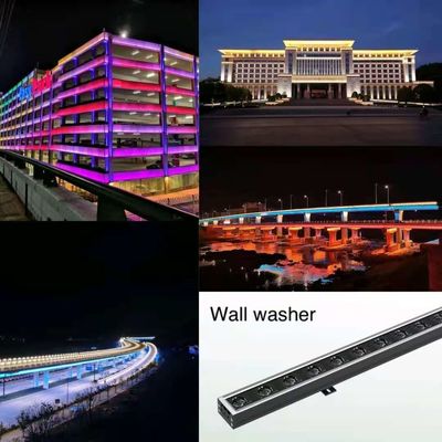 36w LED Linear Lighting Strips For Outdoor Building Facades With Aluminum Fixation Material