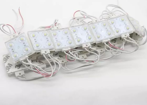 विज्ञापन बॉक्स के लिए 12V स्क्वायर एलईडी मॉड्यूल 4leds 1w आउटडोर व्हाइट एलईडी बैकलाइट मॉड्यूल