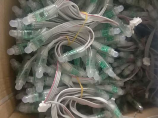 चमत्कार बीन Ucs1903 12mm IP67 0.3W RGB LED पिक्सेल लाइट